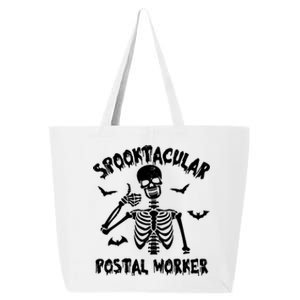 Spooktacular Postal Worker Funny Skeleton Halloween Gift 25L Jumbo Tote