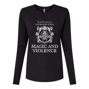 Solve Problems With Magic Violence Womens Cotton Relaxed Long Sleeve T-Shirt