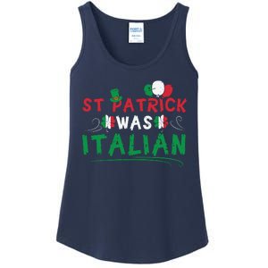 St Patrick Was Italian Funny St Patricks Day Ladies Essential Tank