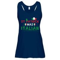 St Patrick Was Italian Funny St Patricks Day Ladies Essential Flowy Tank