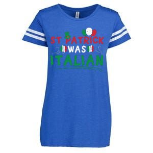 St Patrick Was Italian Funny St Patricks Day Enza Ladies Jersey Football T-Shirt