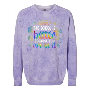 School Principal Week School Principal Gift Colorblast Crewneck Sweatshirt