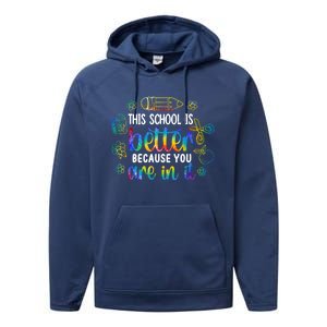 School Principal Week School Principal Gift Performance Fleece Hoodie