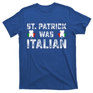 St Patrick Was Italian Flag Irish Clover St Pattys Holiday Gift T-Shirt