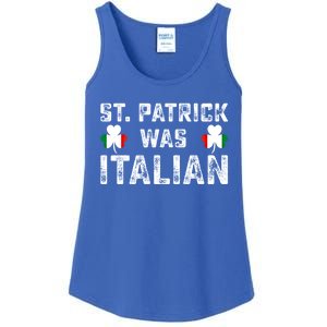 St Patrick Was Italian Flag Irish Clover St Pattys Holiday Gift Ladies Essential Tank