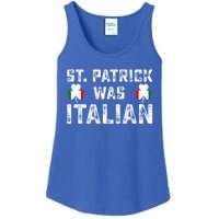 St Patrick Was Italian Flag Irish Clover St Pattys Holiday Gift Ladies Essential Tank