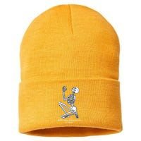 Skeleton Praying X Lord Have Mercy Sinner Gothic Blackwork Sustainable Knit Beanie