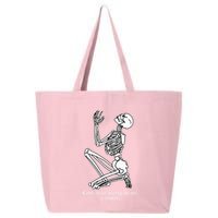 Skeleton Praying X Lord Have Mercy Sinner Gothic Blackwork 25L Jumbo Tote