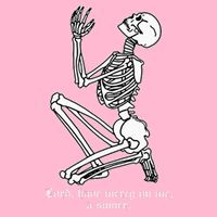 Skeleton Praying X Lord Have Mercy Sinner Gothic Blackwork Magnet