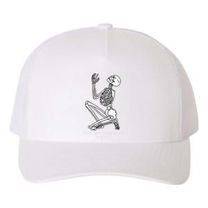 Skeleton Praying X Lord Have Mercy Sinner Gothic Blackwork Yupoong Adult 5-Panel Trucker Hat