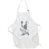 Skeleton Praying X Lord Have Mercy Sinner Gothic Blackwork Apron