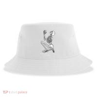 Skeleton Praying X Lord Have Mercy Sinner Gothic Blackwork Sustainable Bucket Hat