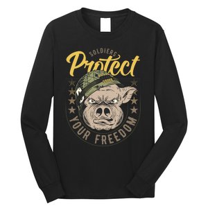 Soldiers Protect Your Freedom Long Sleeve Shirt