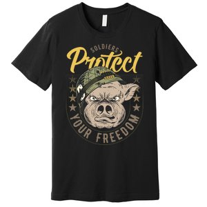 Soldiers Protect Your Freedom Premium T-Shirt