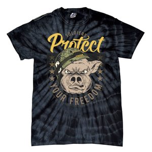 Soldiers Protect Your Freedom Tie-Dye T-Shirt