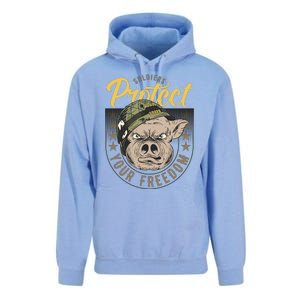 Soldiers Protect Your Freedom Unisex Surf Hoodie