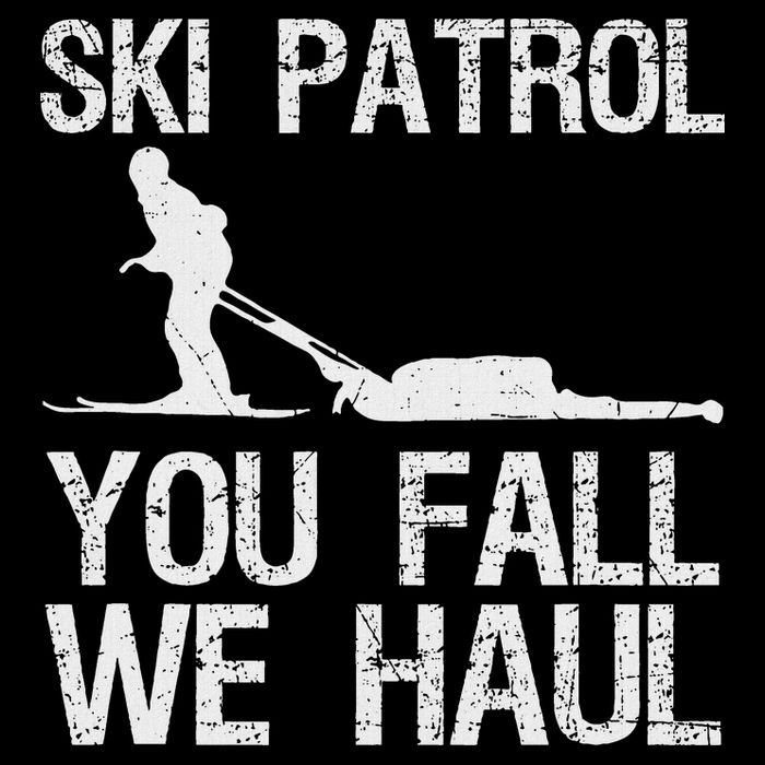 Ski Patrol You Fall We Haul Skiing Winter 16 in Basic Backpack