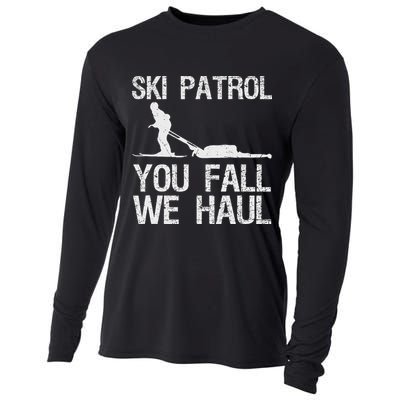Ski Patrol You Fall We Haul Skiing Winter Cooling Performance Long Sleeve Crew