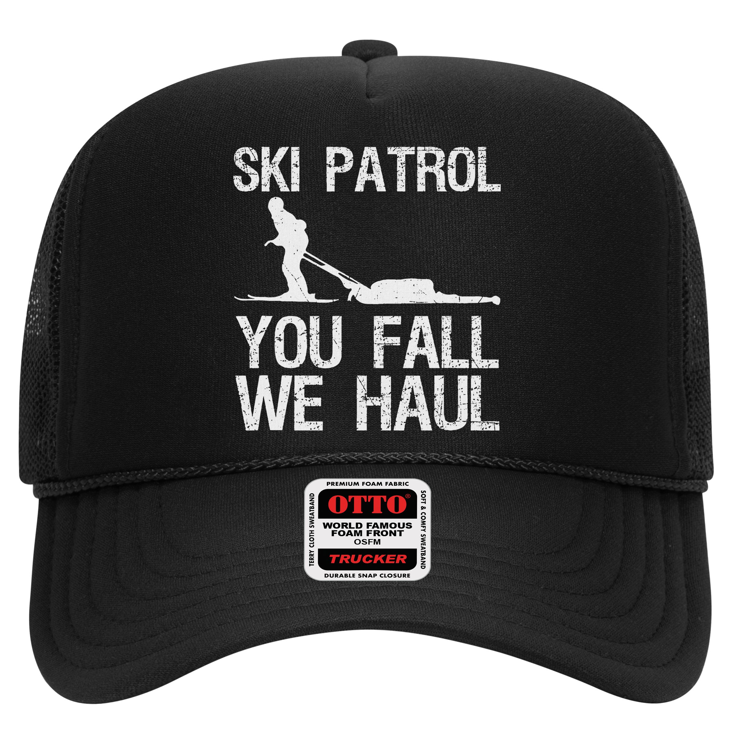 Ski Patrol You Fall We Haul Skiing Winter Hat