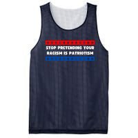 Stop Pretending Your Racism Is Patriotism Mesh Reversible Basketball Jersey Tank