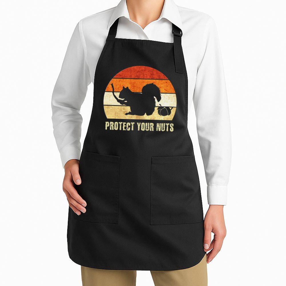 Squirrel Protect Your Nuts Forest Rodent Apron