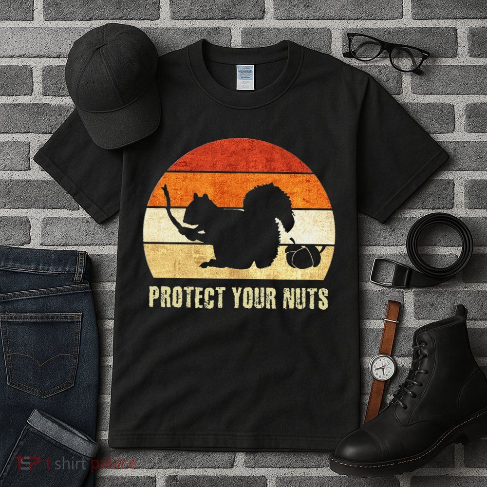Squirrel Protect Your Nuts Forest Rodent Tall T-Shirt