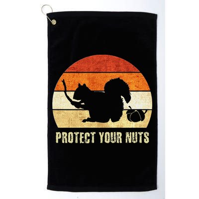 Squirrel Protect Your Nuts Forest Rodent Golf Towel