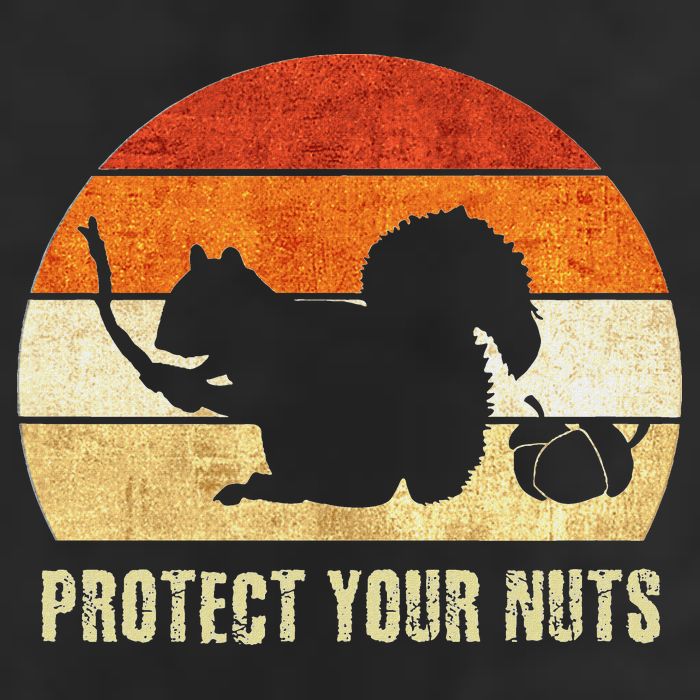 Squirrel Protect Your Nuts Forest Rodent Golf Towel