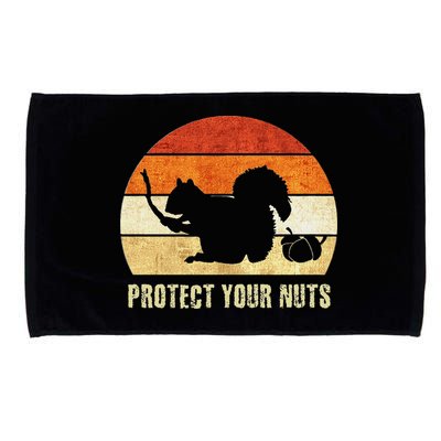 Squirrel Protect Your Nuts Forest Rodent Microfiber Hand Towel