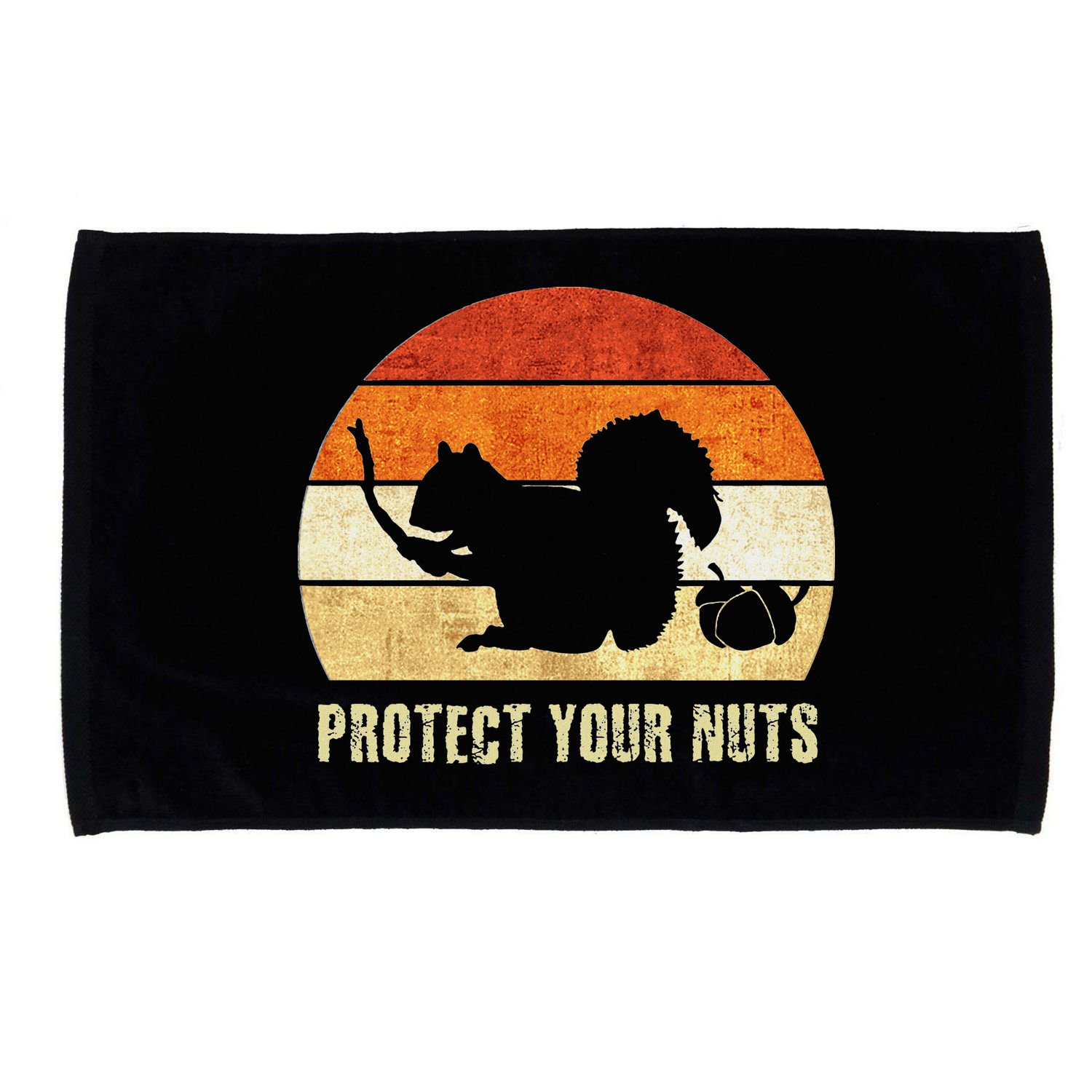 Squirrel Protect Your Nuts Forest Rodent Microfiber Hand Towel