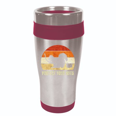 Squirrel Protect Your Nuts Forest Rodent 16oz Travel Tumbler