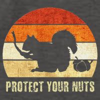 Squirrel Protect Your Nuts Forest Rodent Vector Backpack