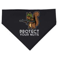 Squirrel Protect Your Nuts Funny Chipmunk Women Boy USA-Made Doggie Bandana