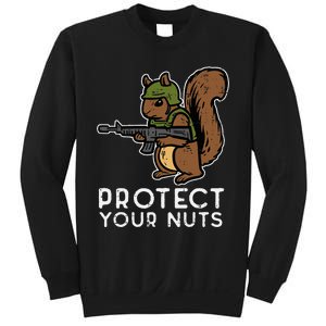 Squirrel Protect Your Nuts Funny Chipmunk Women Boy Sweatshirt