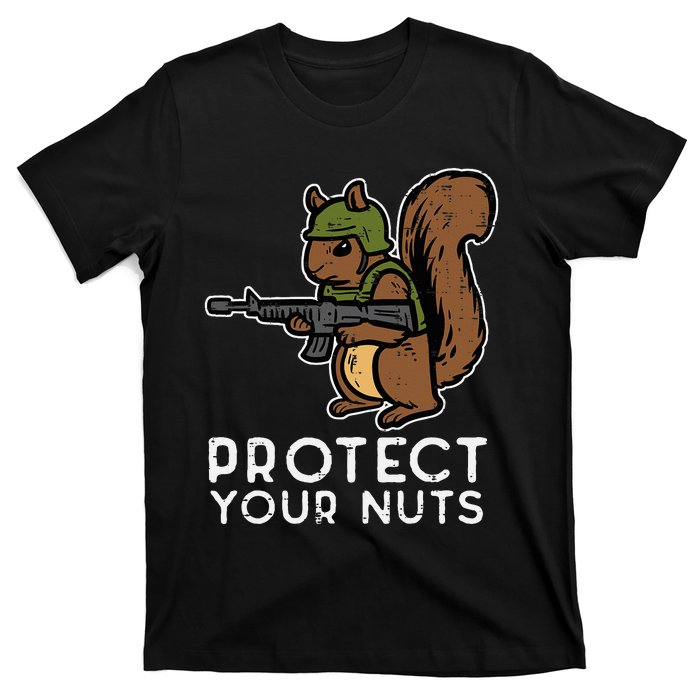 Squirrel Protect Your Nuts Funny Chipmunk Women Boy T-Shirt