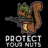 Squirrel Protect Your Nuts Funny Chipmunk Women Boy T-Shirt