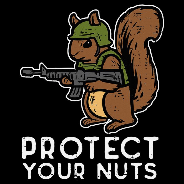 Squirrel Protect Your Nuts Funny Chipmunk Women Boy T-Shirt