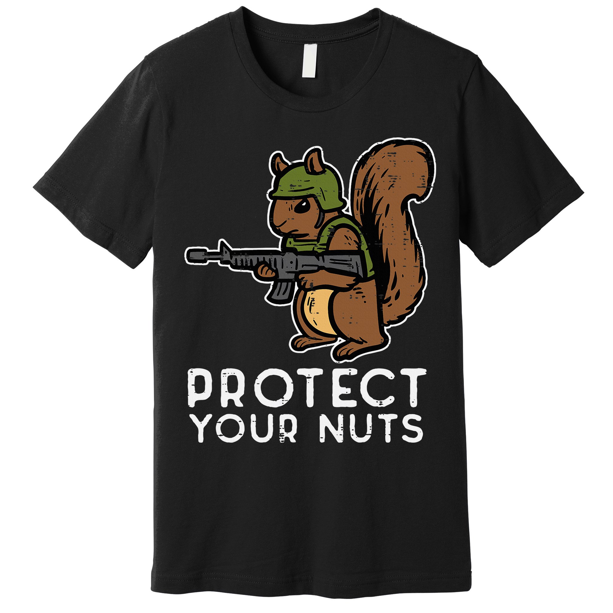Squirrel Protect Your Nuts Funny Chipmunk Women Boy Premium T-Shirt