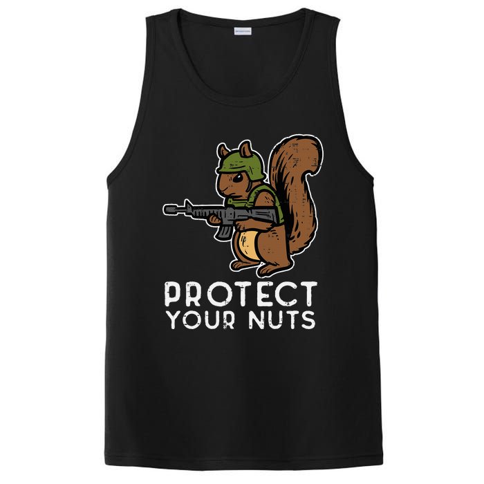 Squirrel Protect Your Nuts Funny Chipmunk Women Boy PosiCharge Competitor Tank