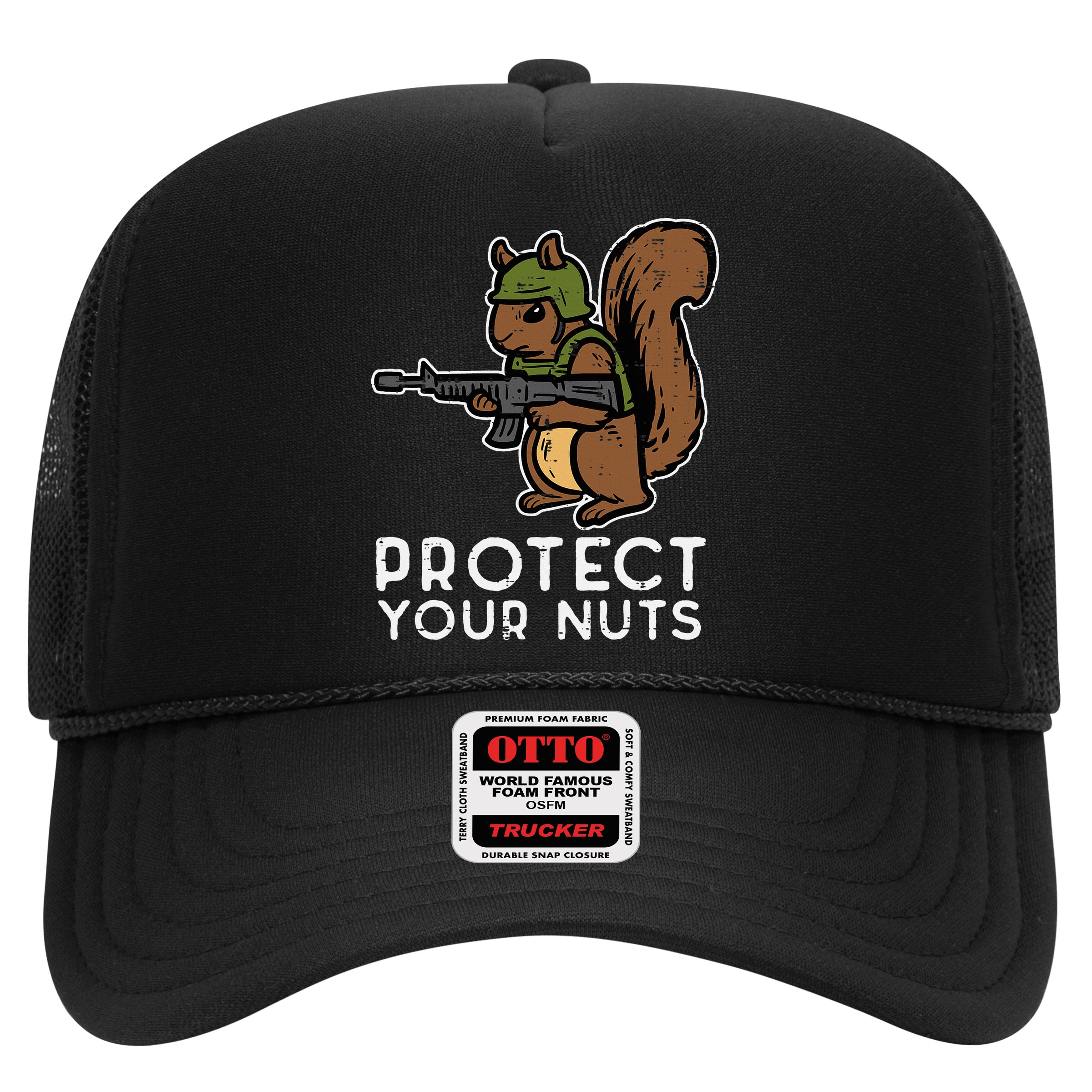 Squirrel Protect Your Nuts Funny Chipmunk Women Boy Hat
