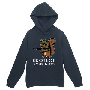 Squirrel Protect Your Nuts Funny Chipmunk Women Boy Urban Pullover Hoodie