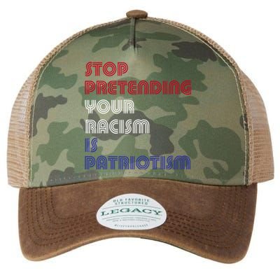 Stop Pretending Your Racism Is Patriotism Anti Trump Never Gift Legacy Tie Dye Trucker Hat