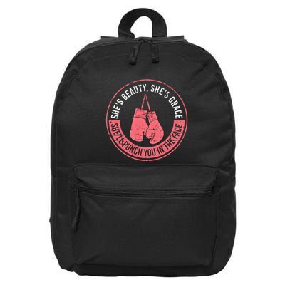 SheLl Punch You In The Face Boxing Kickboxing Boxing Gift 16 in Basic Backpack