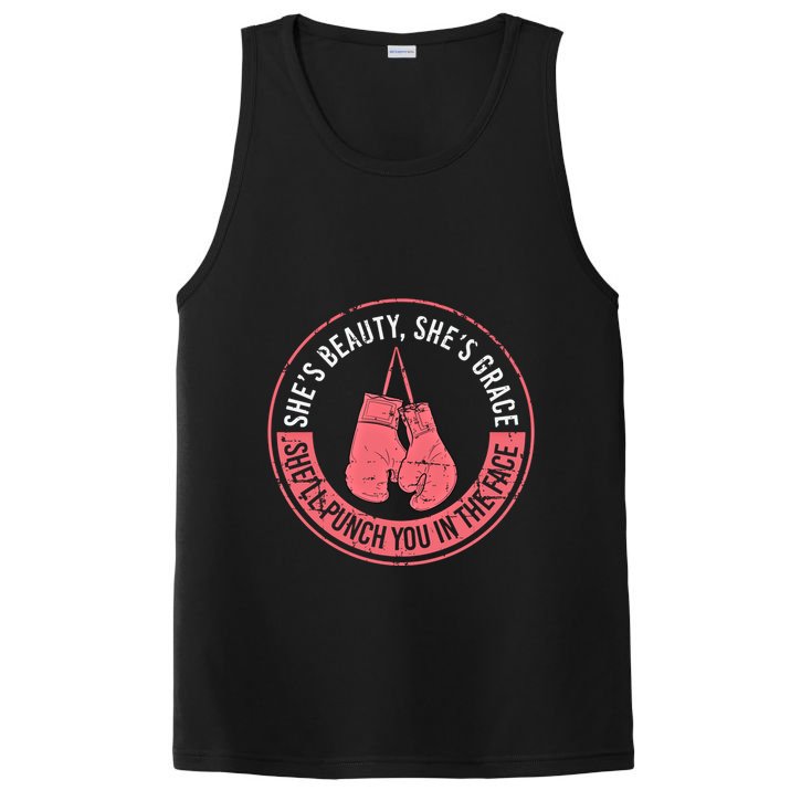 SheLl Punch You In The Face Boxing Kickboxing Boxing Gift PosiCharge Competitor Tank