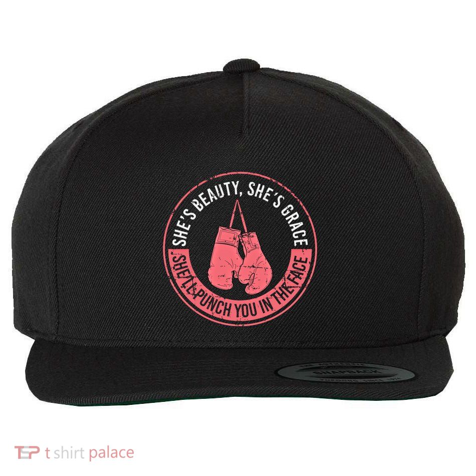 SheLl Punch You In The Face Boxing Kickboxing Boxing Gift Wool Snapback Cap