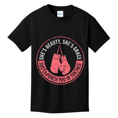SheLl Punch You In The Face Boxing Kickboxing Boxing Gift Kids T-Shirt