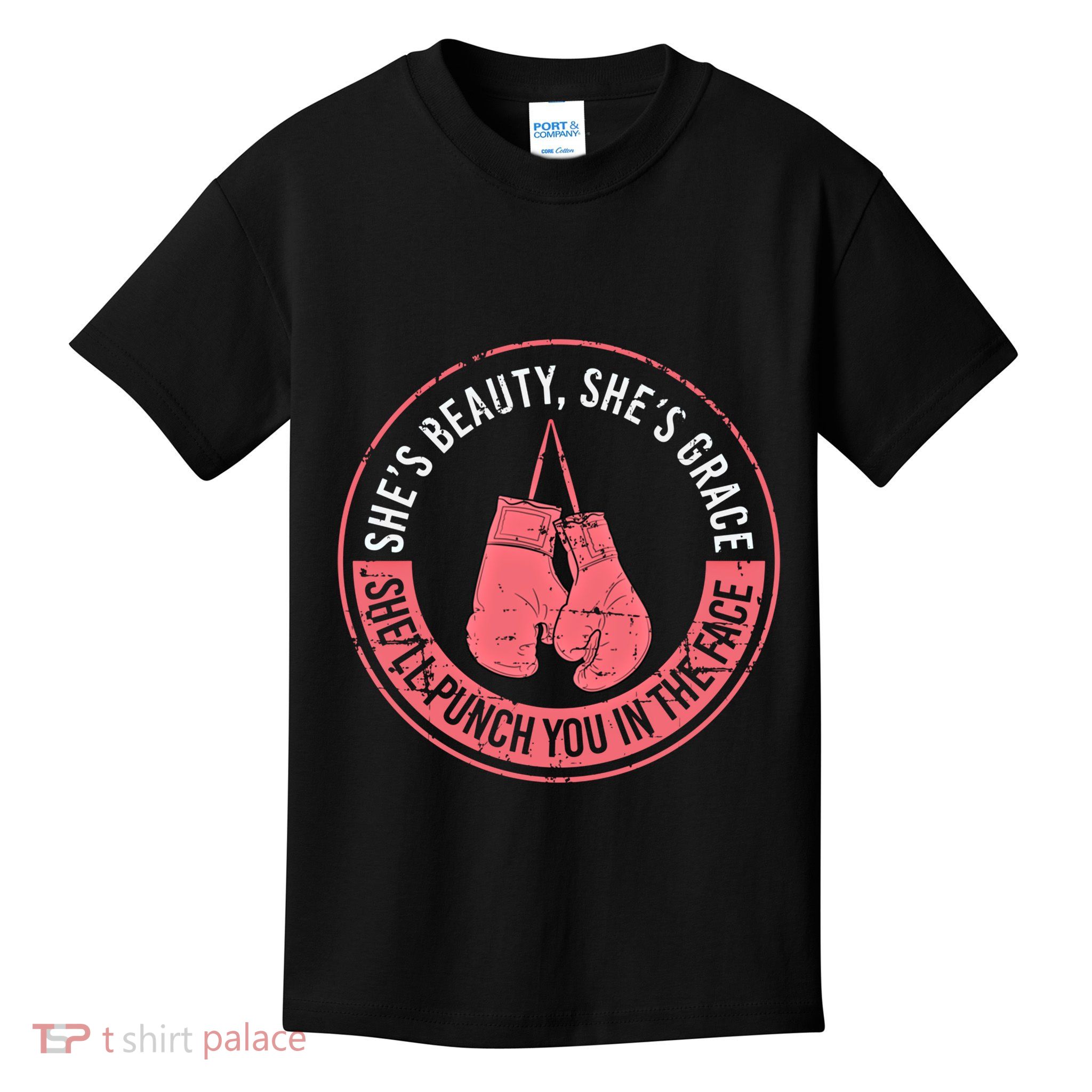 SheLl Punch You In The Face Boxing Kickboxing Boxing Gift Kids T-Shirt