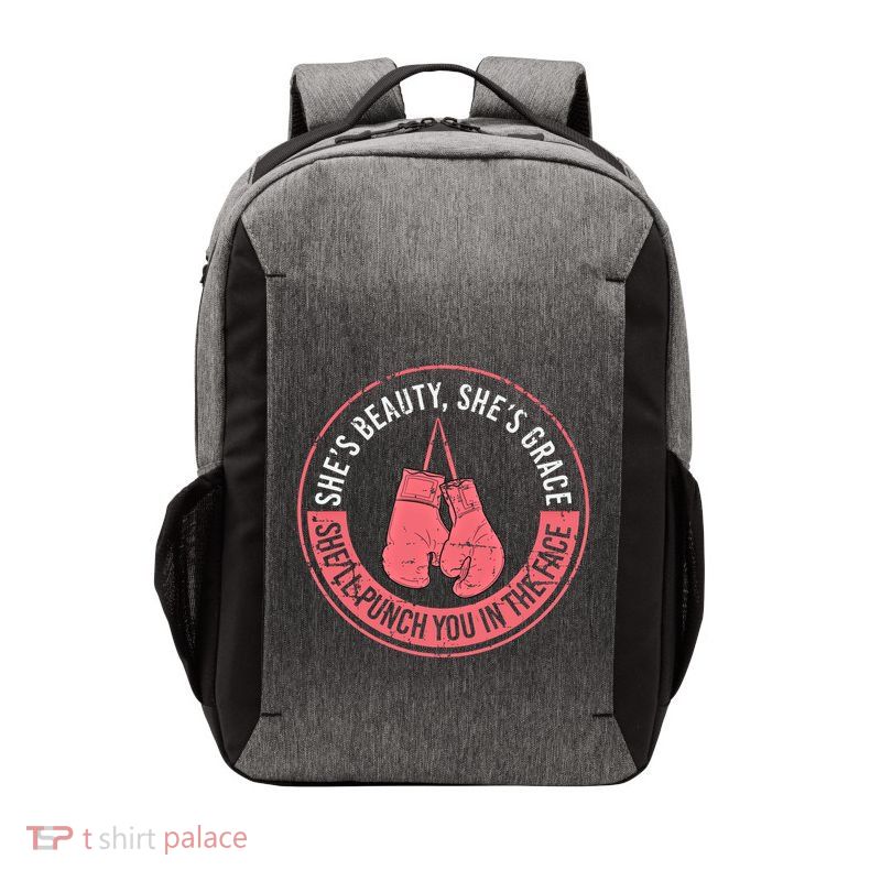 SheLl Punch You In The Face Boxing Kickboxing Boxing Gift Vector Backpack