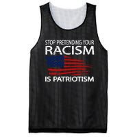 Stop Pretending Your Racism Is Patriotism Mesh Reversible Basketball Jersey Tank