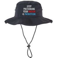 Stop Pretending Your Racism Is Patriotism Anti Trump Legacy Cool Fit Booney Bucket Hat